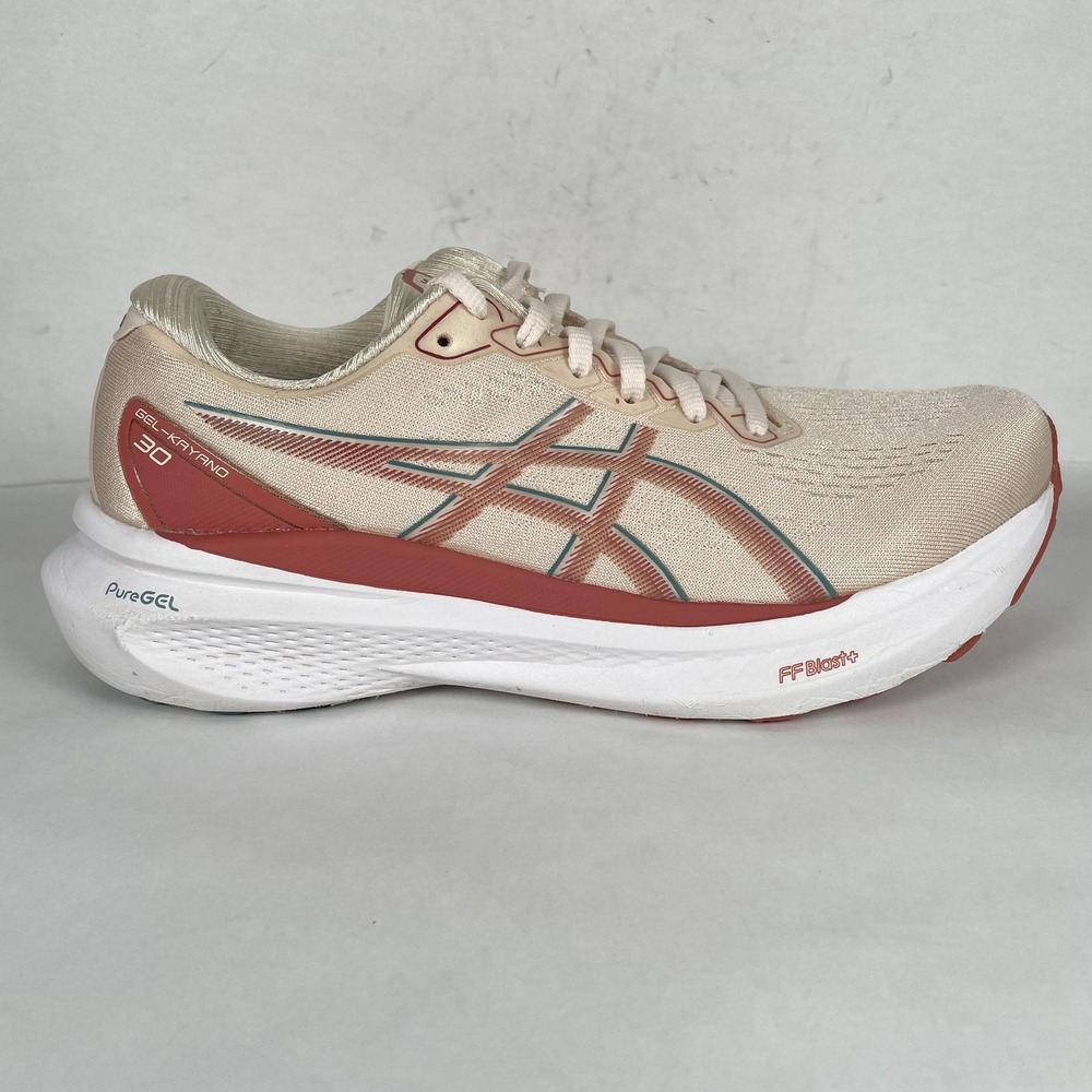 ASICS Gel-Kayano 30 Shoes Womens Size 9 Beige PureGEL FF Blast Running Sneakers